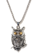 Load image into Gallery viewer, Owl Pendant Chain Necklace