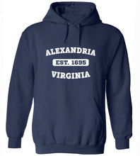 Load image into Gallery viewer, Alexandria Virginia EST Hoodie