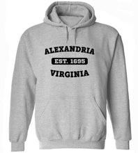 Load image into Gallery viewer, Alexandria Virginia EST Hoodie