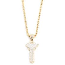 Load image into Gallery viewer, Key Pendant with Gold-Tone Chain