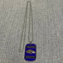 Load image into Gallery viewer, Baltimore Ravens Dog Tag Necklace