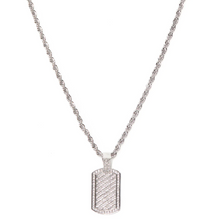 Load image into Gallery viewer, Dog Tag Pendant Chain Necklace