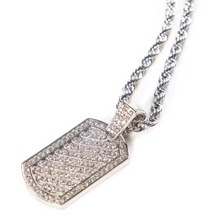 Load image into Gallery viewer, Dog Tag Pendant Chain Necklace
