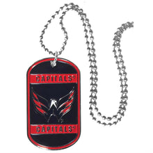 Load image into Gallery viewer, Washington Capitals Dog Tag Necklace