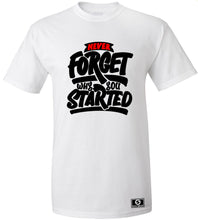 Load image into Gallery viewer, Never Forget Why You Started T-Shirt