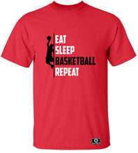 Load image into Gallery viewer, Eat Sleep Basketball Repeat T-Shirt