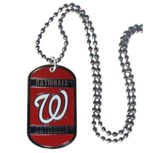 Load image into Gallery viewer, Washington Nationals Dog Tag Necklace