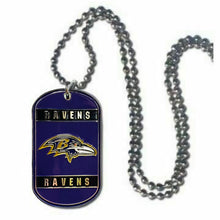 Load image into Gallery viewer, Baltimore Ravens Dog Tag Necklace