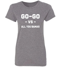 Load image into Gallery viewer, Women's Go-Go Vs. All You Bamas T-Shirt