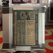 Load image into Gallery viewer, 1980 Rickey Henderson Rookie PSA 3 Topps Oakland Athletics MLB New Slab Baseball Card
