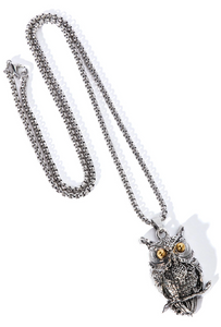 Owl Pendant Chain Necklace