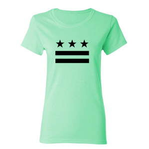 Women's DC Flag T-Shirt - Women's Large Mint