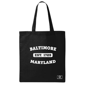 Baltimore Maryland EST Tote Bag