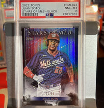 Load image into Gallery viewer, 2022 Juan Soto Numbered 11/25 Stars Of MLB BLACK PSA 8 Nationals Padres New Slab
