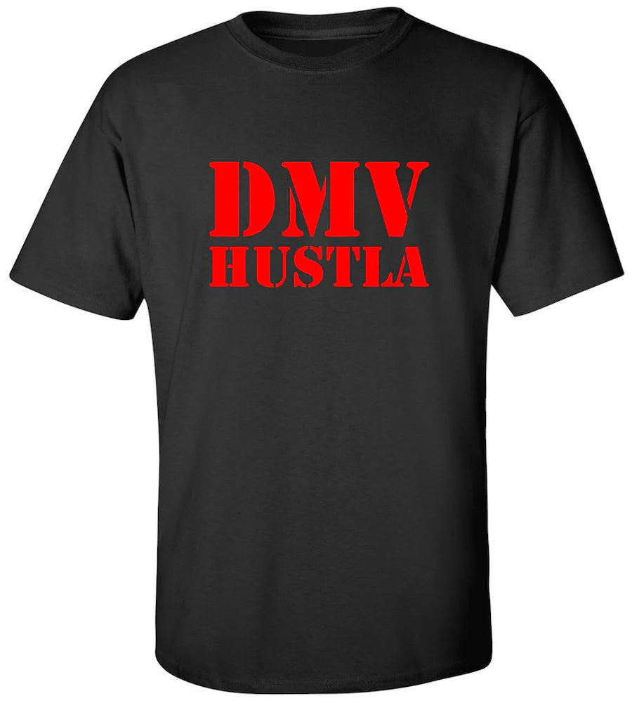 DMV Hustla T-Shirt - Men's Large Black