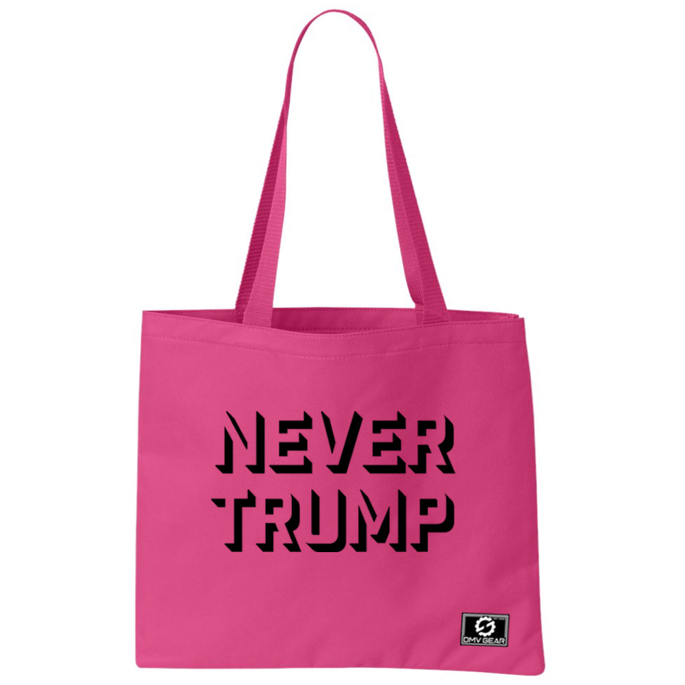 Pink Never Trump Tote Bag