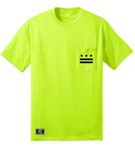 DC Flag T-Shirt - Men's 3XL Neon