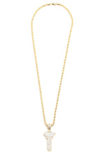 Load image into Gallery viewer, Key Pendant with Gold-Tone Chain
