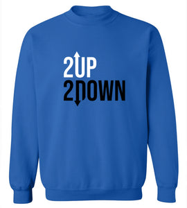 2 Up 2 Down Sweatshirt - Men's XL Blue