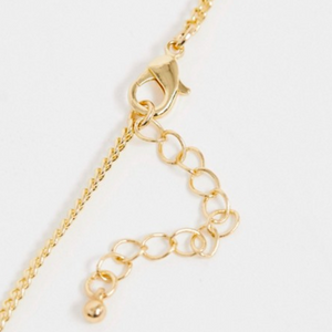 Oversized Gold Tone Shell Necklace