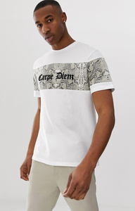 Carpe Diem Snake Print T-Shirt