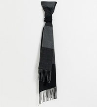 Load image into Gallery viewer, Charcoal and Black Scarf
