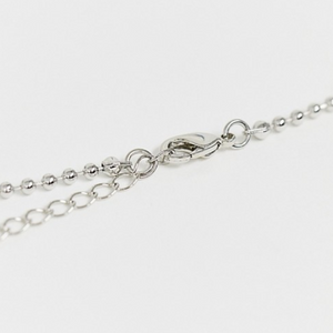 Silver Tone Chain with Crystal Gem Pendant