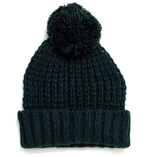 Load image into Gallery viewer, Bottle Green Chunky Knit Beanie
