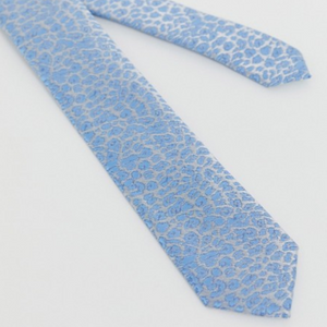 Blue Leopard Print Tie