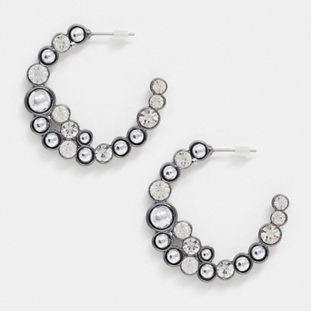 Crystal Hoop Earrings
