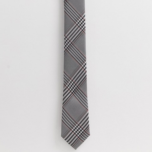 Gray Checkered Tie