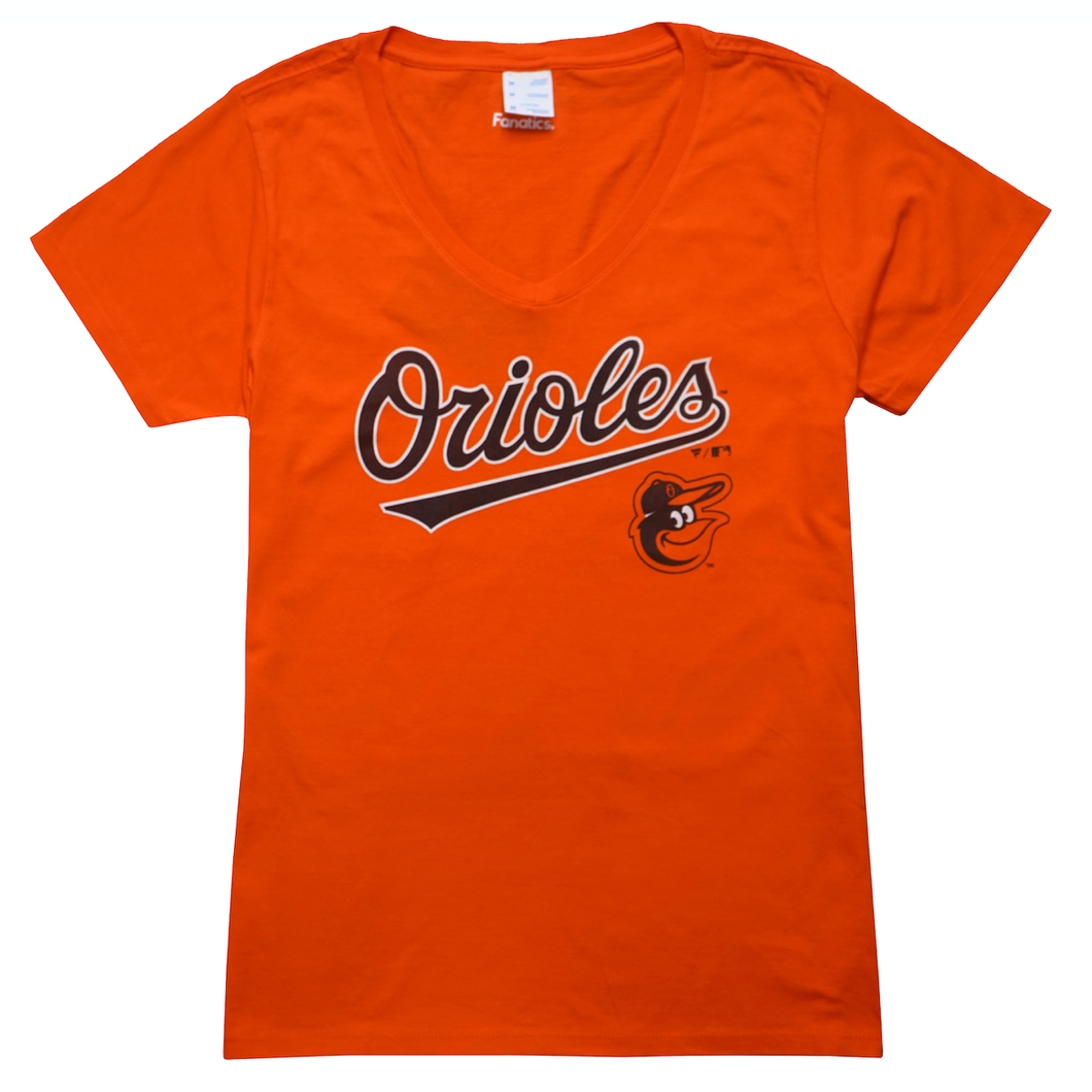 dmvgear Baltimore Orioles Women's V-Neck T-Shirt