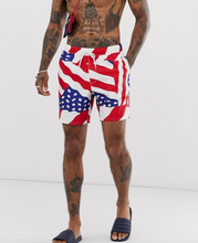 Load image into Gallery viewer, American Flag Swim Shorts
