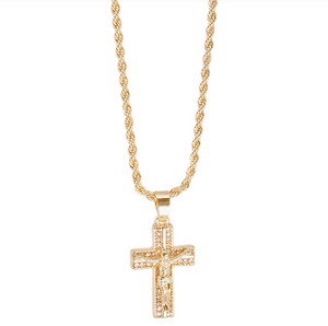 Crucifix Pendant with 24" Chain