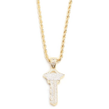 Load image into Gallery viewer, Key Pendant with Gold-Tone Chain
