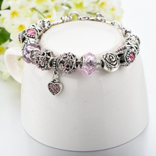 Load image into Gallery viewer, Lux Charm Bracelet - Rose
