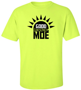 Good Morning Moe T-Shirt - Men's XXL Neon Yellow