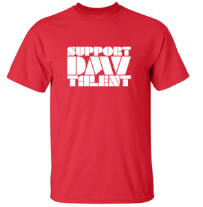 Support DMV Talent T-Shirt - Men's Large Red