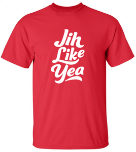 Jih Like Yea T-Shirt - Men's Large Red
