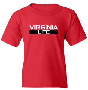 Virginia Life T-Shirt - Kid's Medium Red