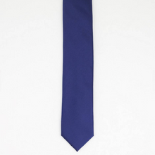 Load image into Gallery viewer, Navy Blue Satin Tie

