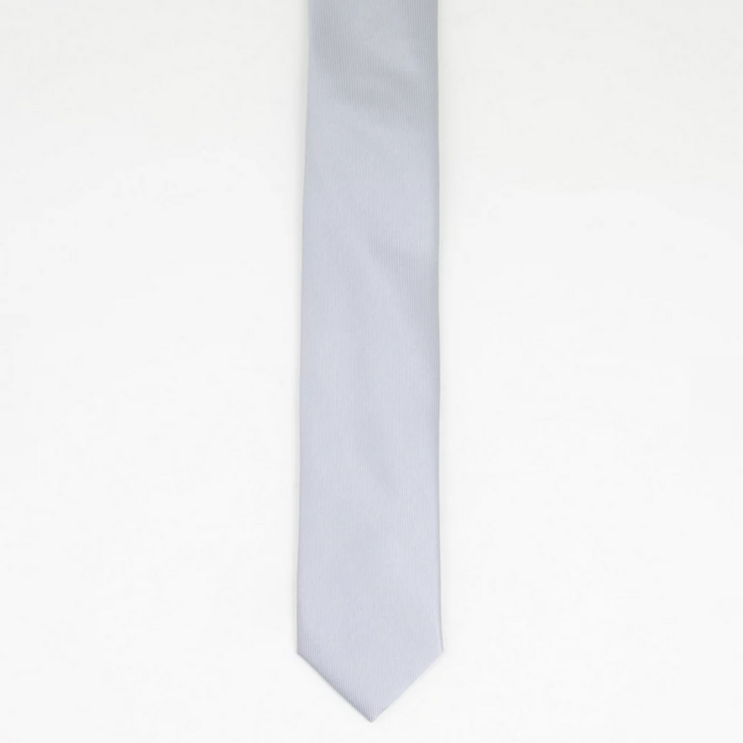Gray Satin Tie