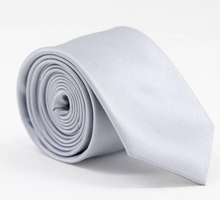 Load image into Gallery viewer, Gray Satin Tie
