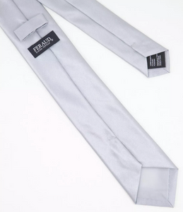 Gray Satin Tie