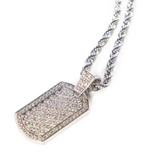 Load image into Gallery viewer, Dog Tag Pendant Chain Necklace
