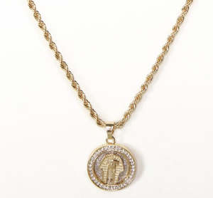 Pharaoh Pendant Chain Necklace