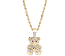Load image into Gallery viewer, Teddy Bear 24&quot; Pendant Chain
