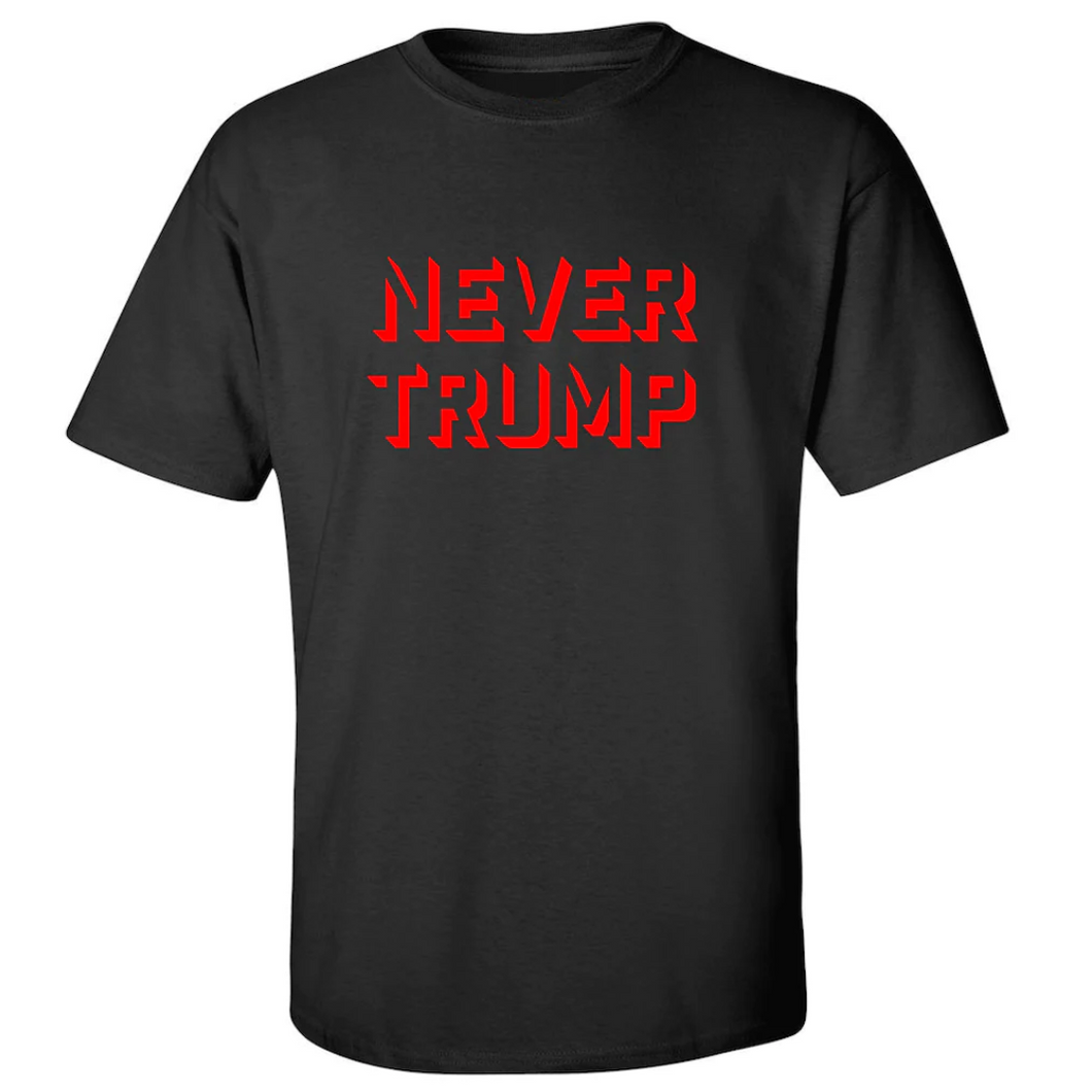 Never Trump T-Shirt - Men's Large Black