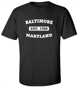 Baltimore Maryland EST T-Shirt