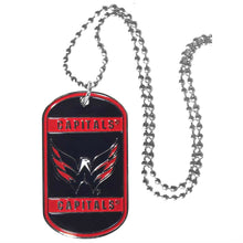 Load image into Gallery viewer, Washington Capitals Dog Tag Necklace
